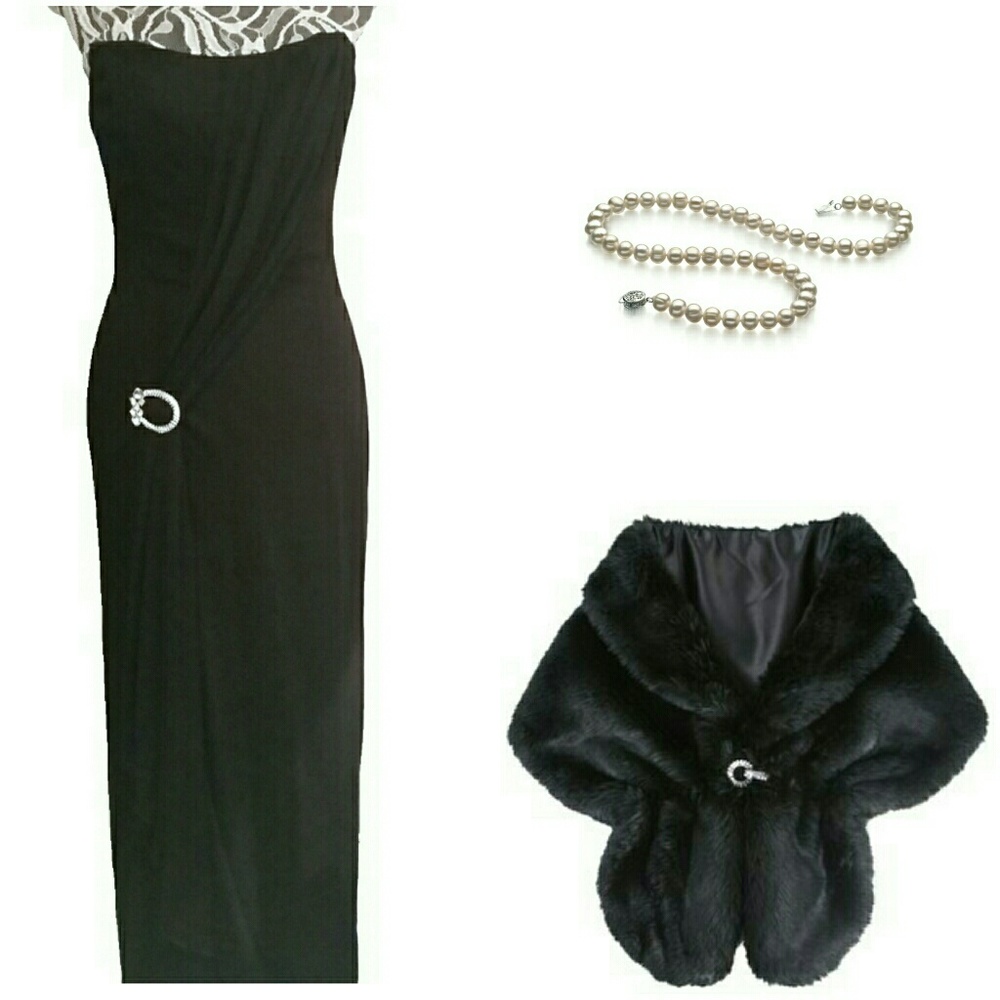 Price⬇♥ Nicole Bakti Strapless Gown